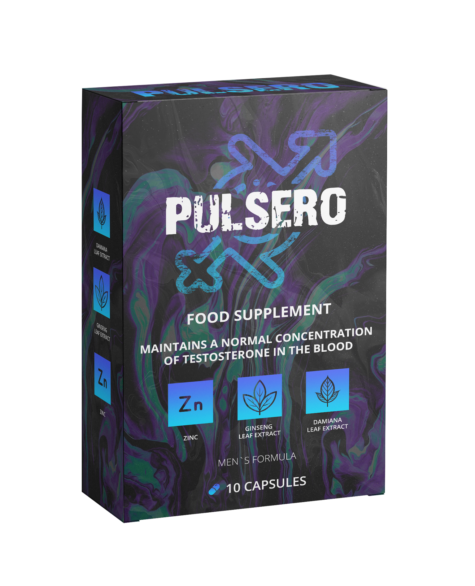 Pulsero product image showing supplement bottle