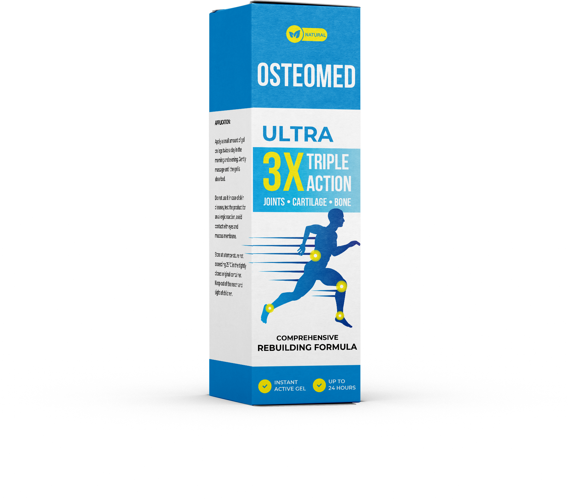 Ilustração de benefícios do Osteomed