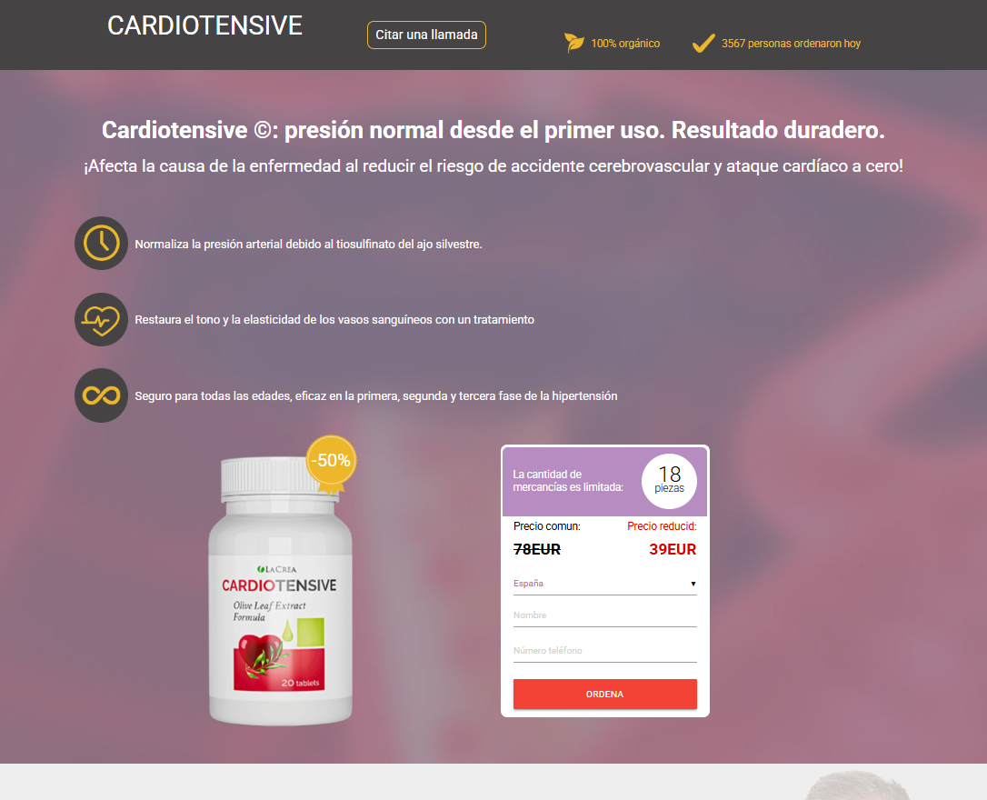 Imagen de Cardiotensive para salud cardiovascular