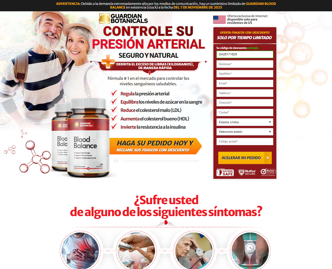 Blood Balance suplemento natural