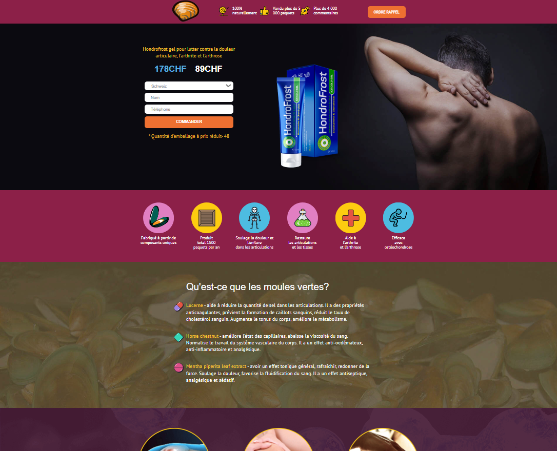 Hondrofrost Verpackung