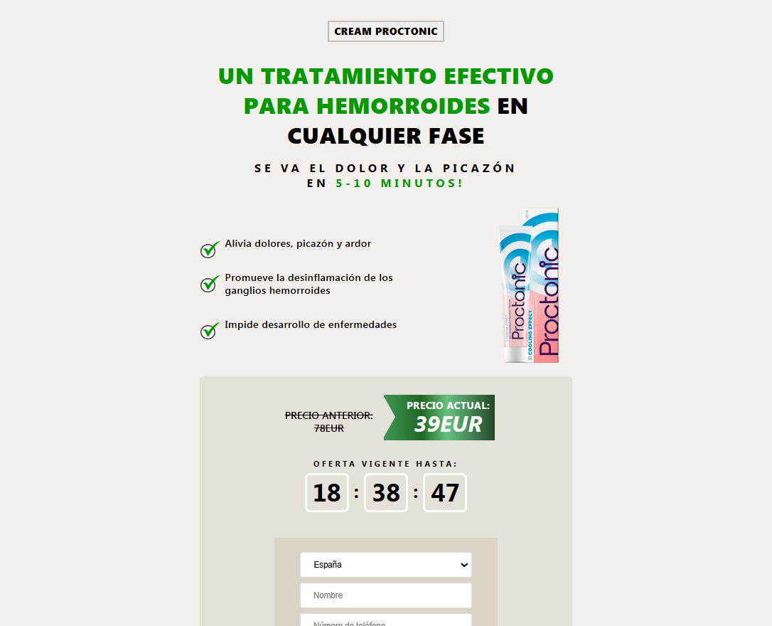 Imagen de Proctonic componentes