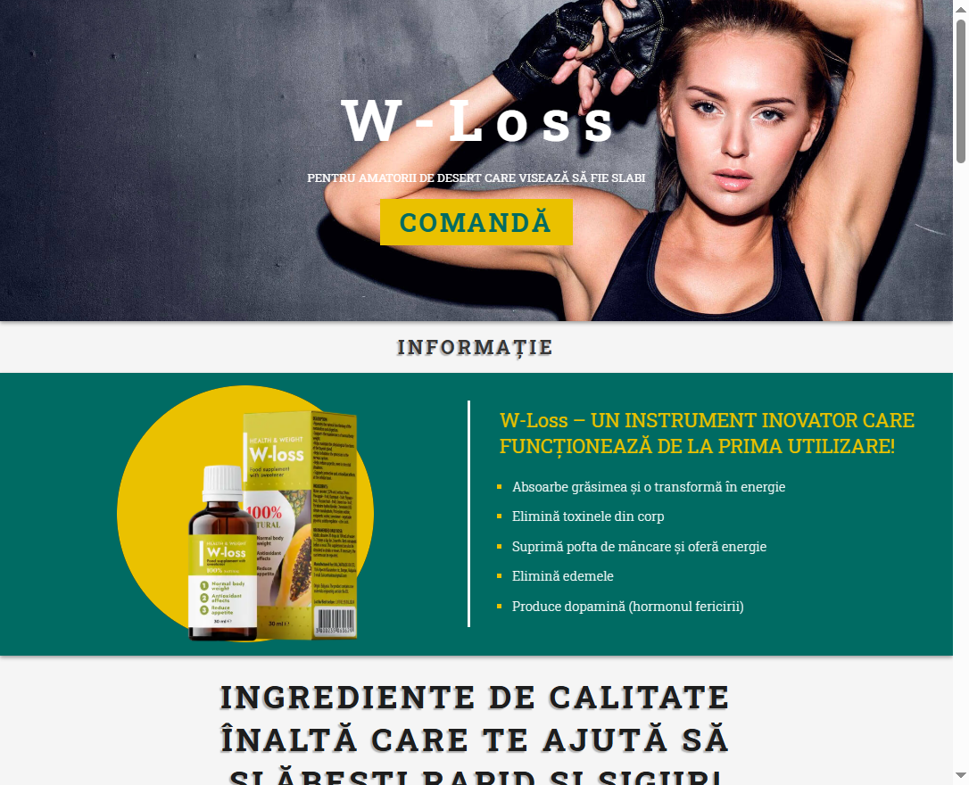 Imagine W-Loss - Beneficii slăbire