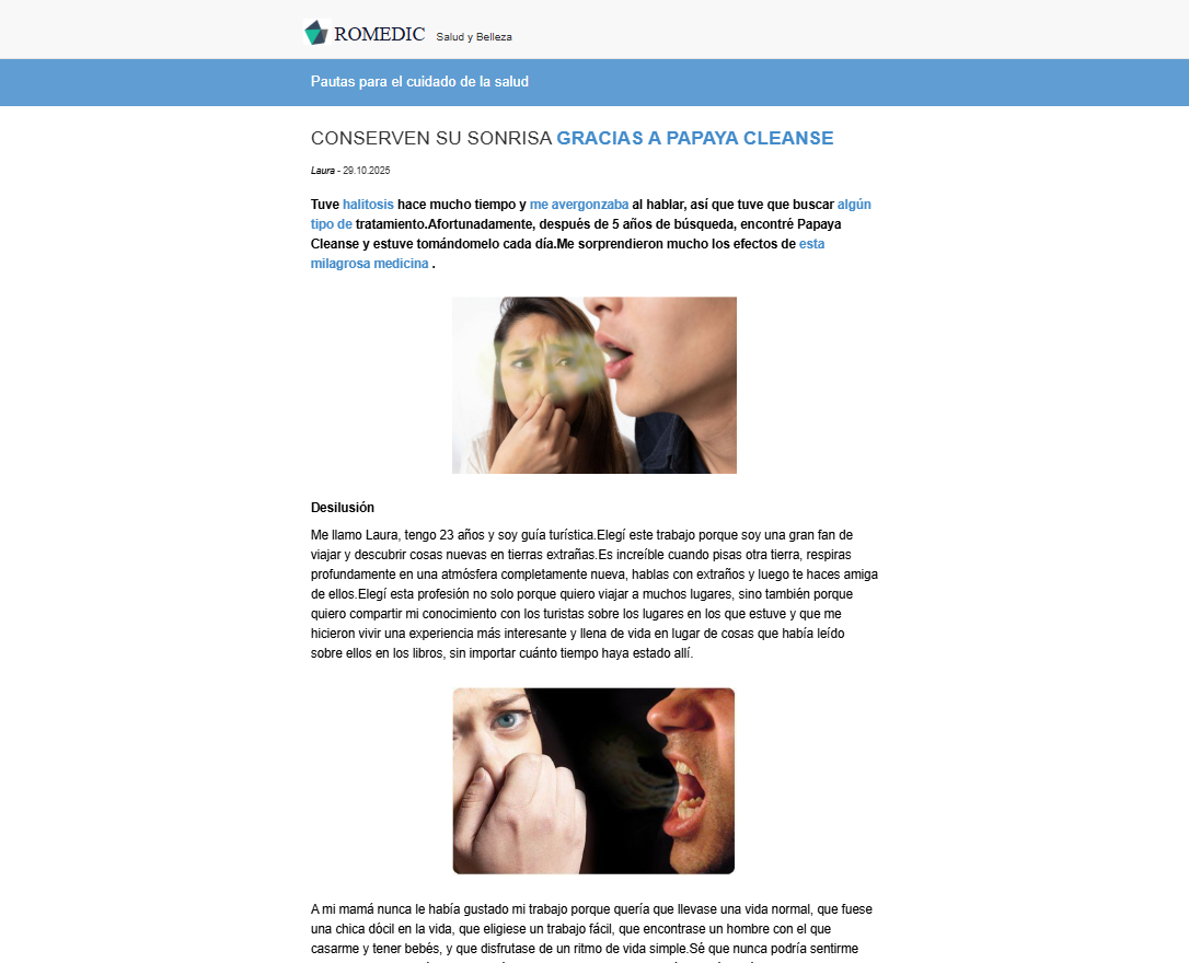 Papaya Cleanse Stomach - Imagen principal