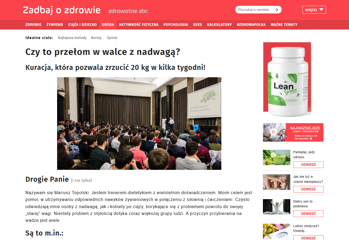 LeanGreen - naturalny suplement