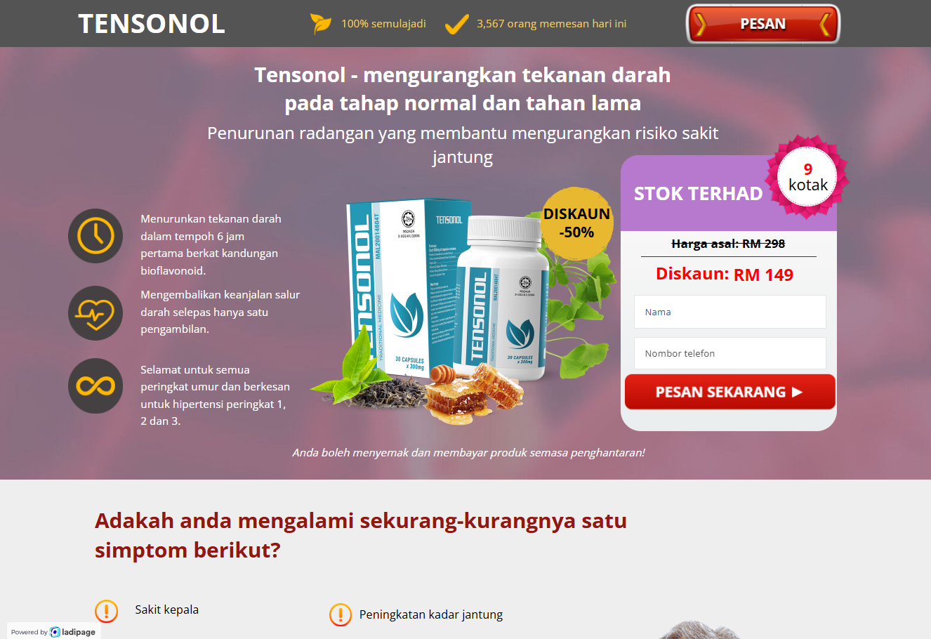 Gambar Tensonol asli