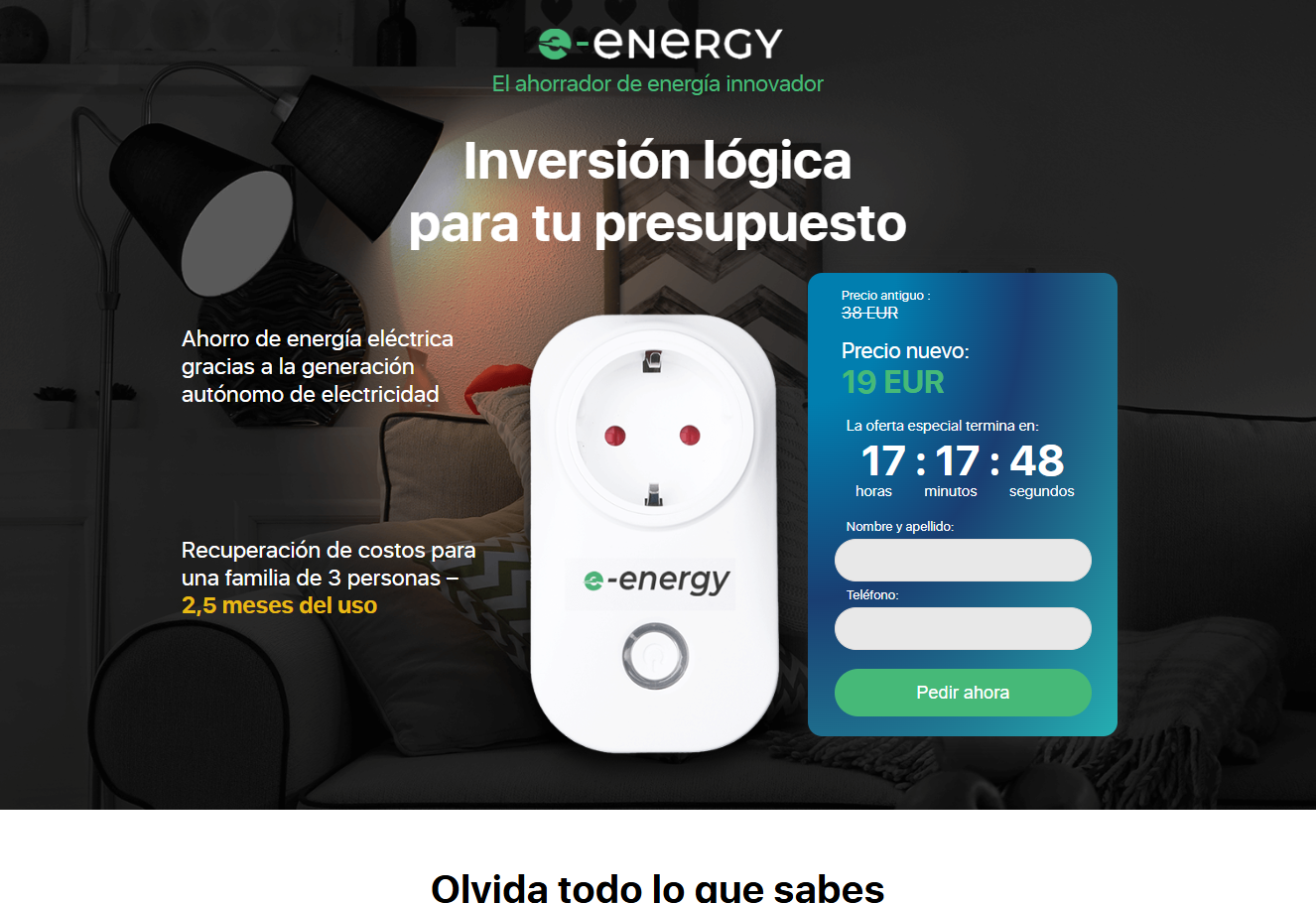 Imagen de E-Energy en uso inicial
