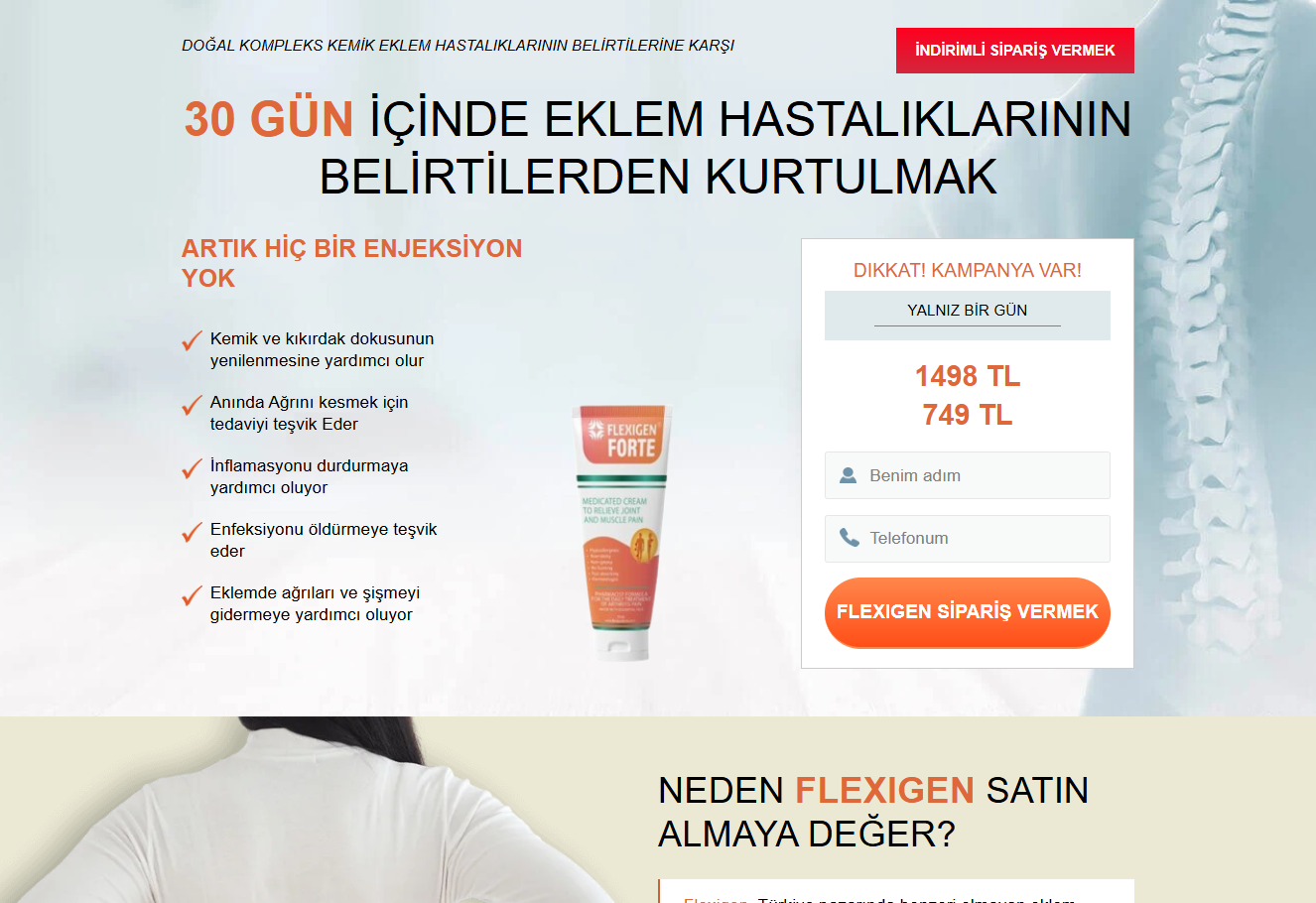 Flexigen ilk kullanım görseli