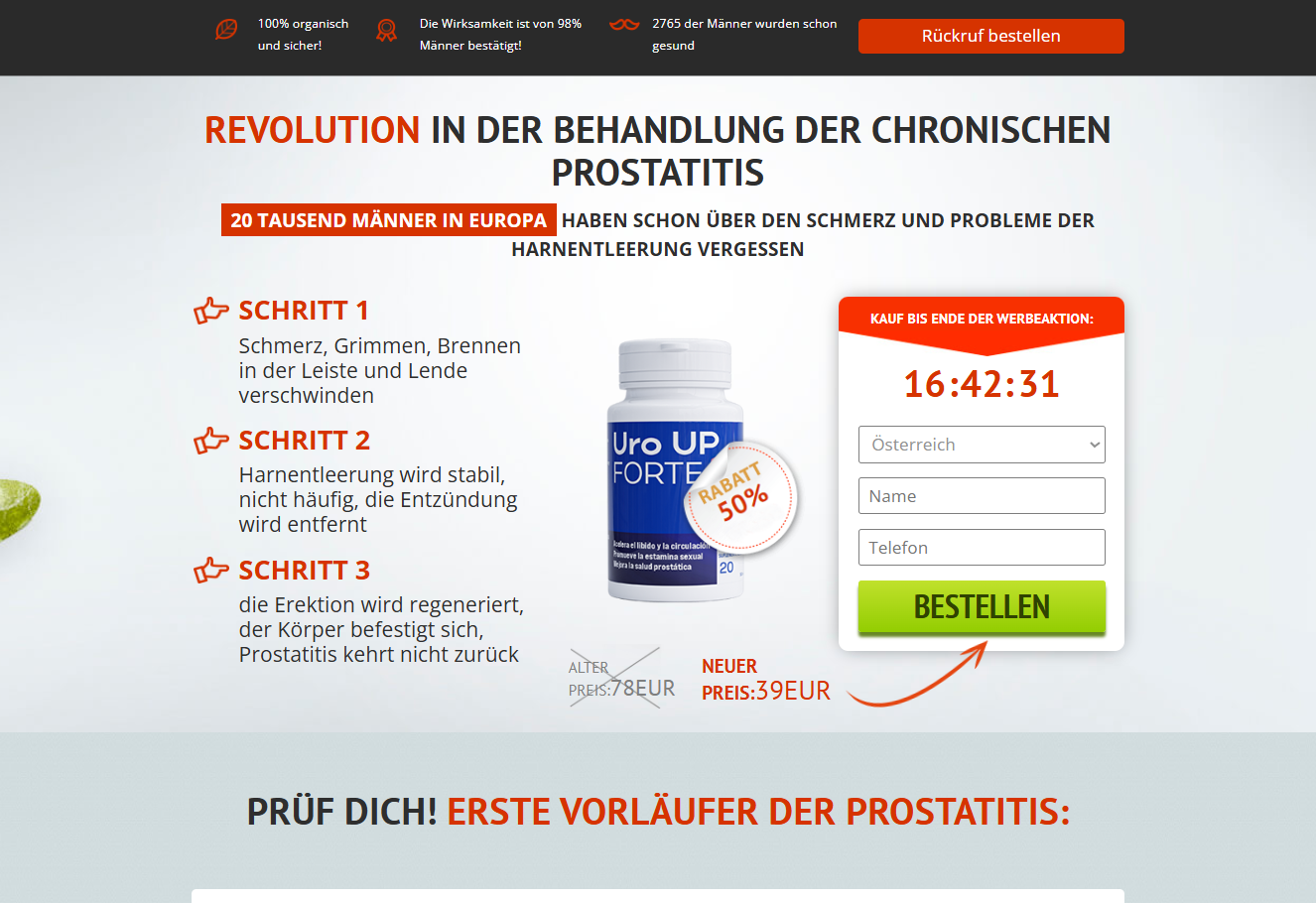 Uro UP Forte Verpackung