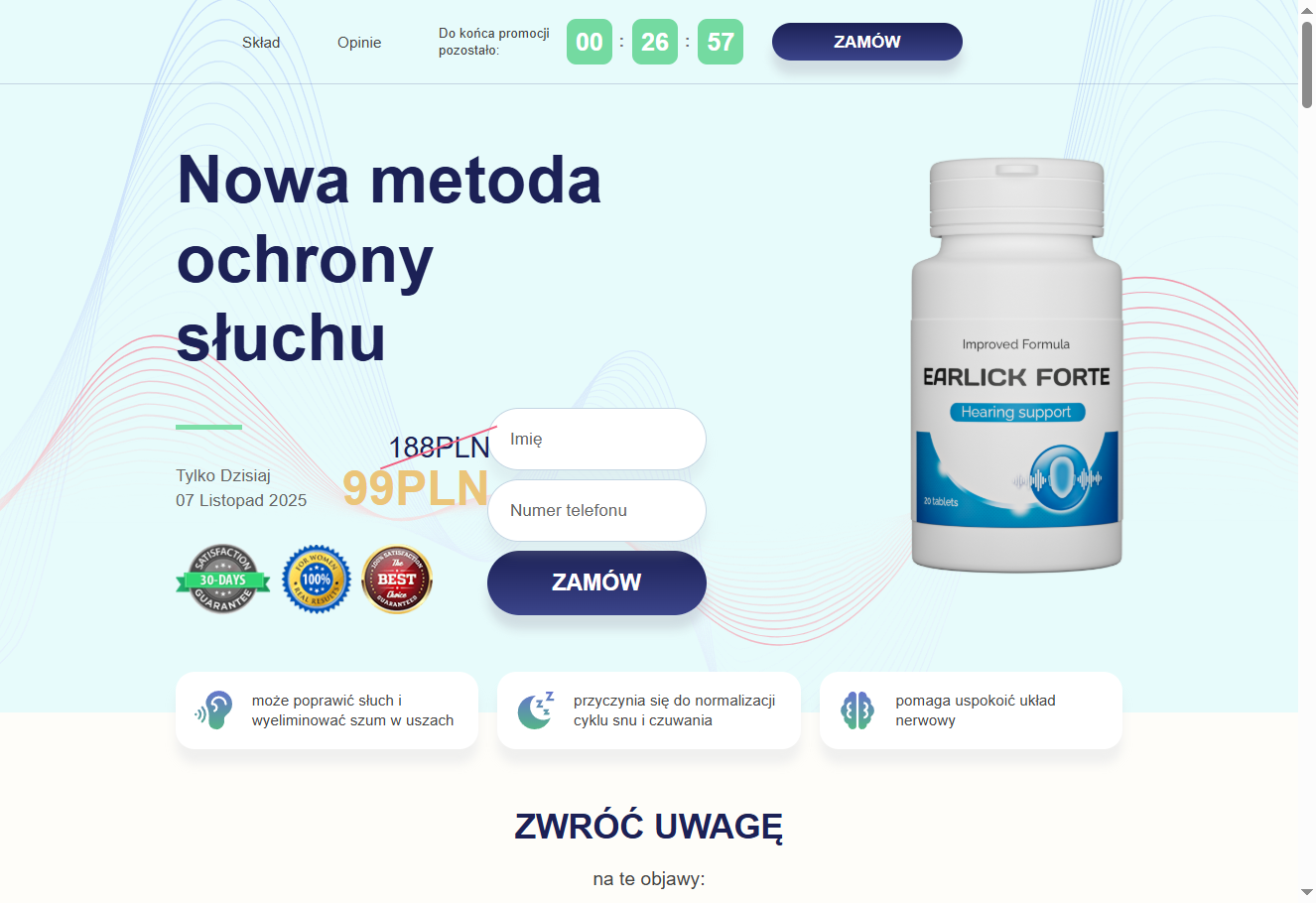 Opakowanie Earlick Forte