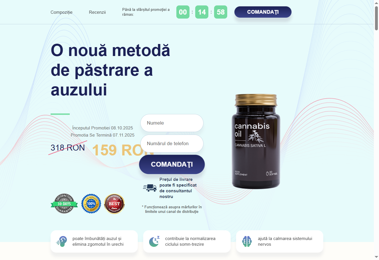 Imagine cu componente ulei de cannabis