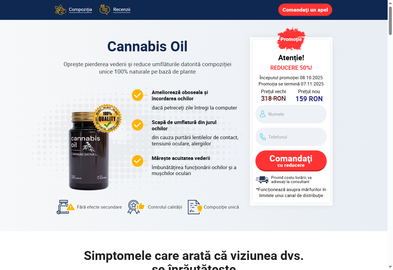 Imagine ulei de cannabis autentic