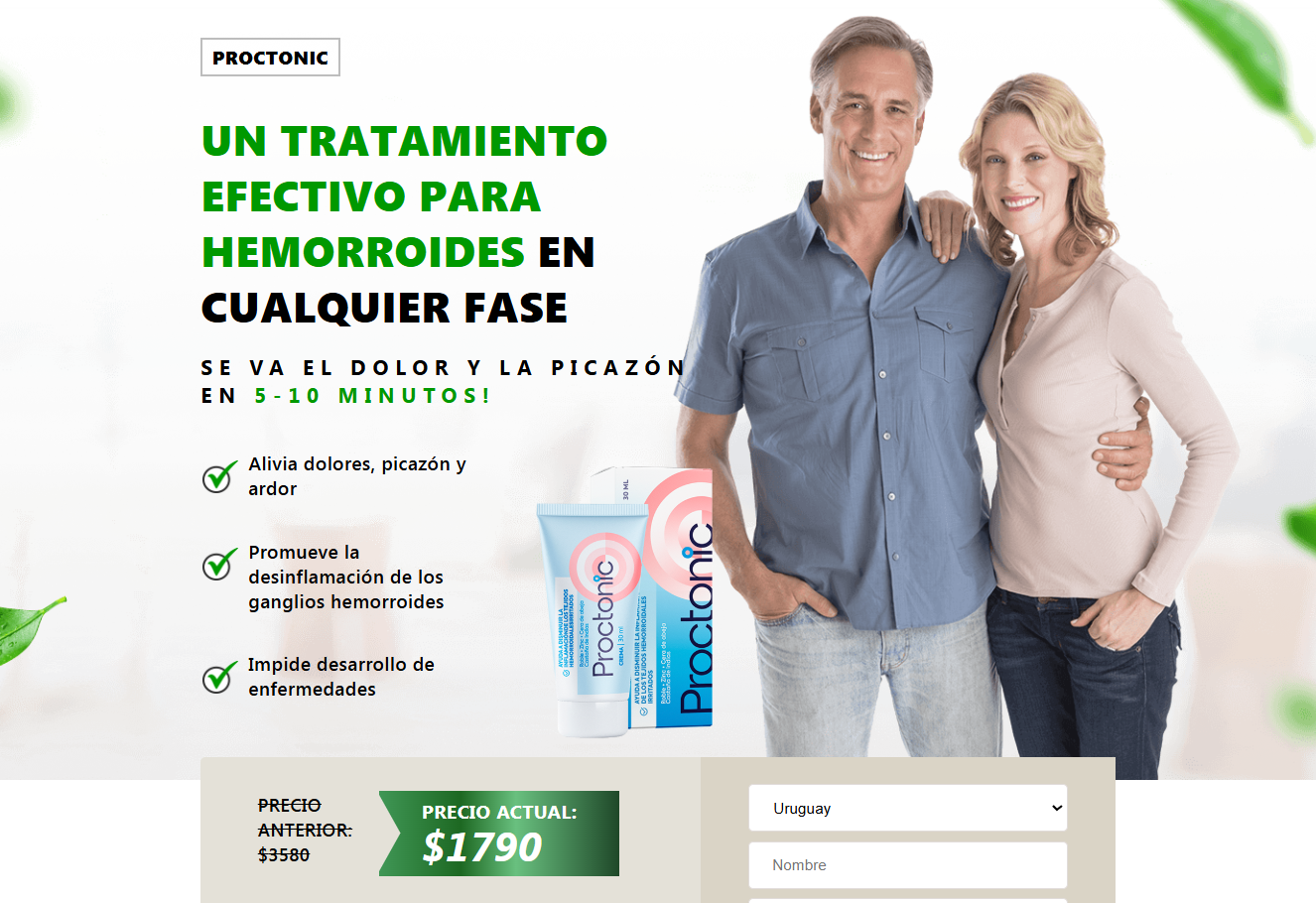 Imagen de Proctonic en uso inicial