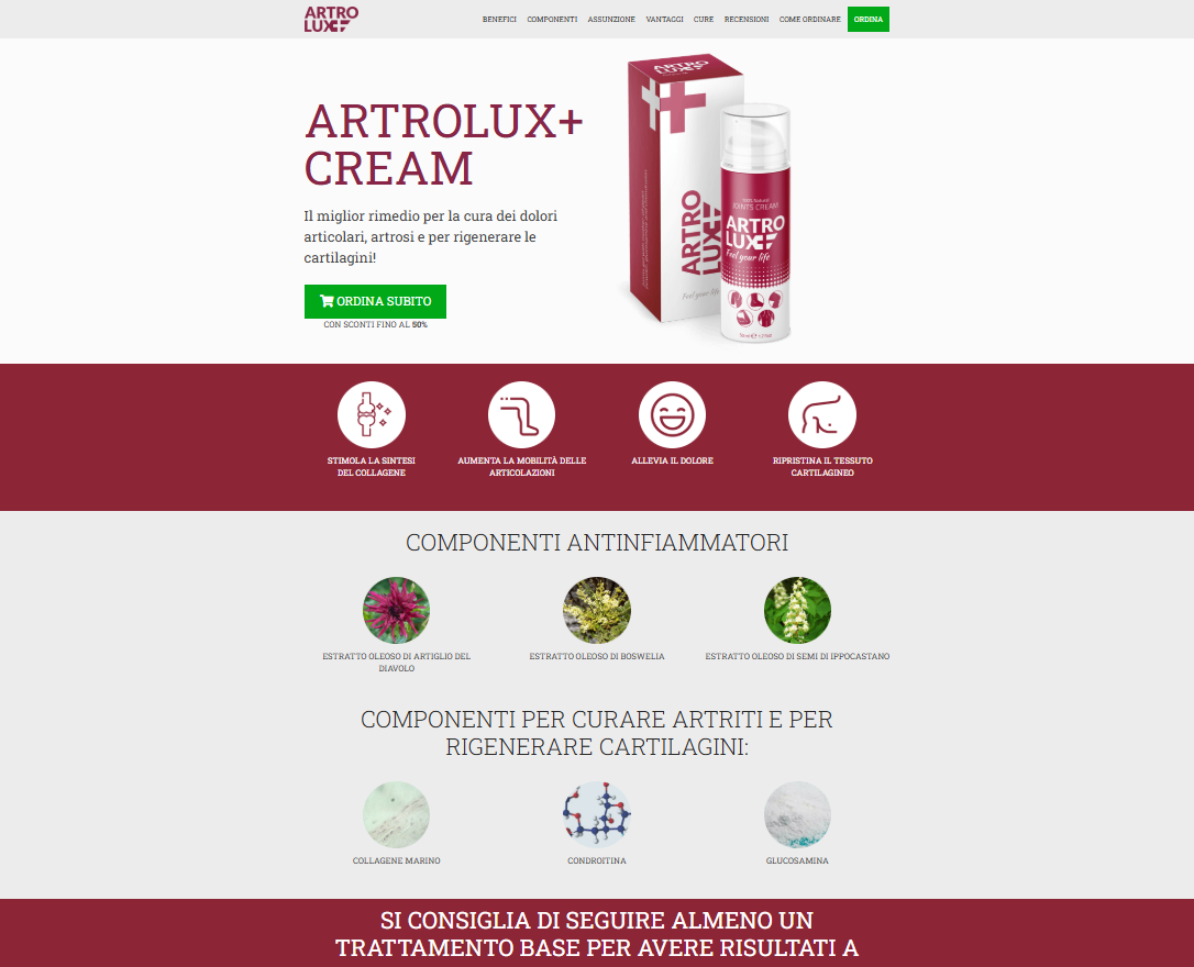 Immagine di Artrolux+ Cream per articolazioni
