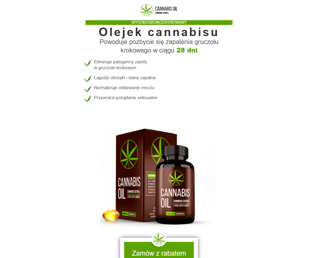 <strong>Cannabis Oil</strong> - produkt naturalny dla zdrowia