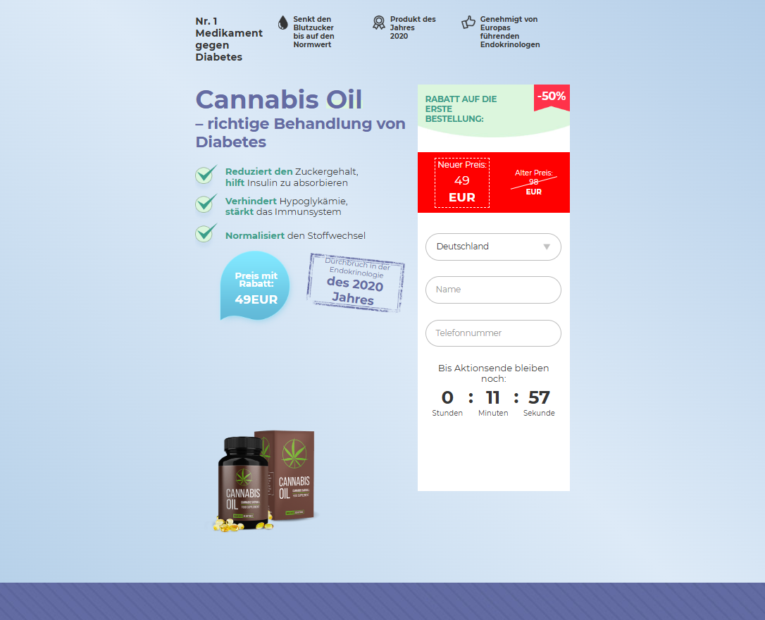 Cannabis Oil Produktbild
