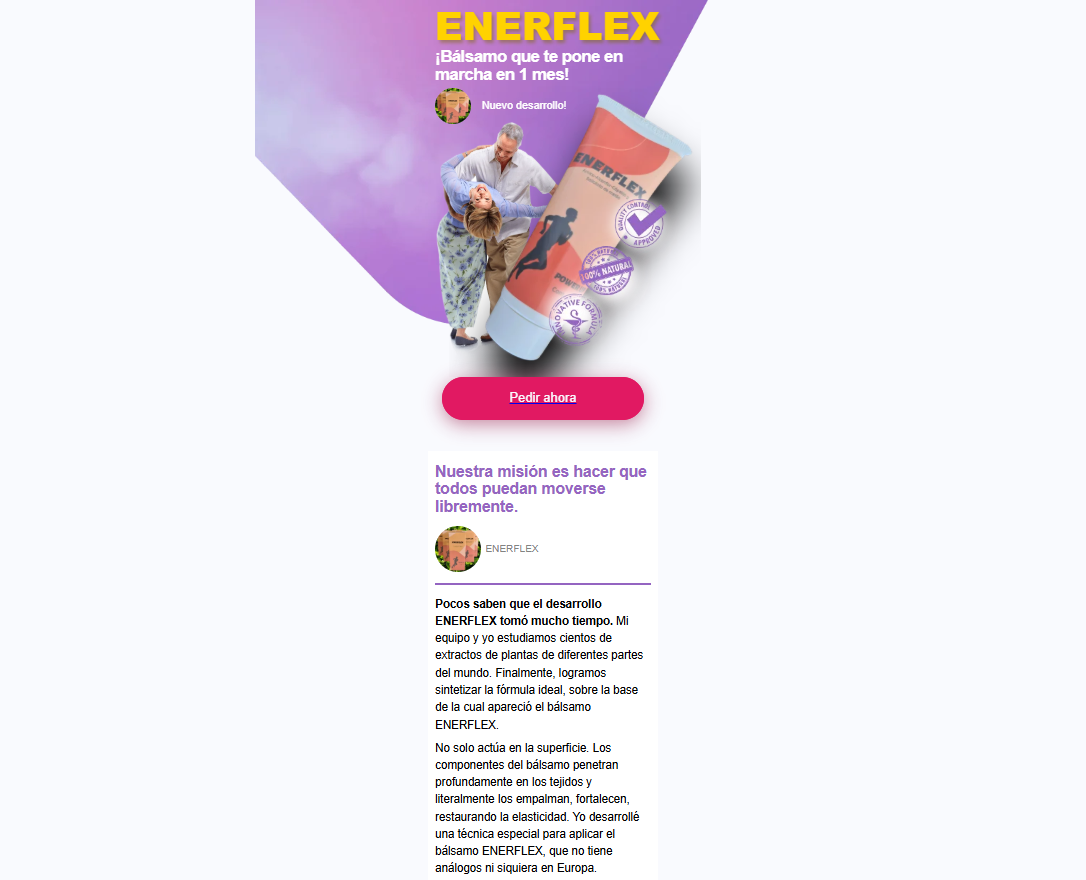 Imagen de Enerflex mostrando sus componentes naturales