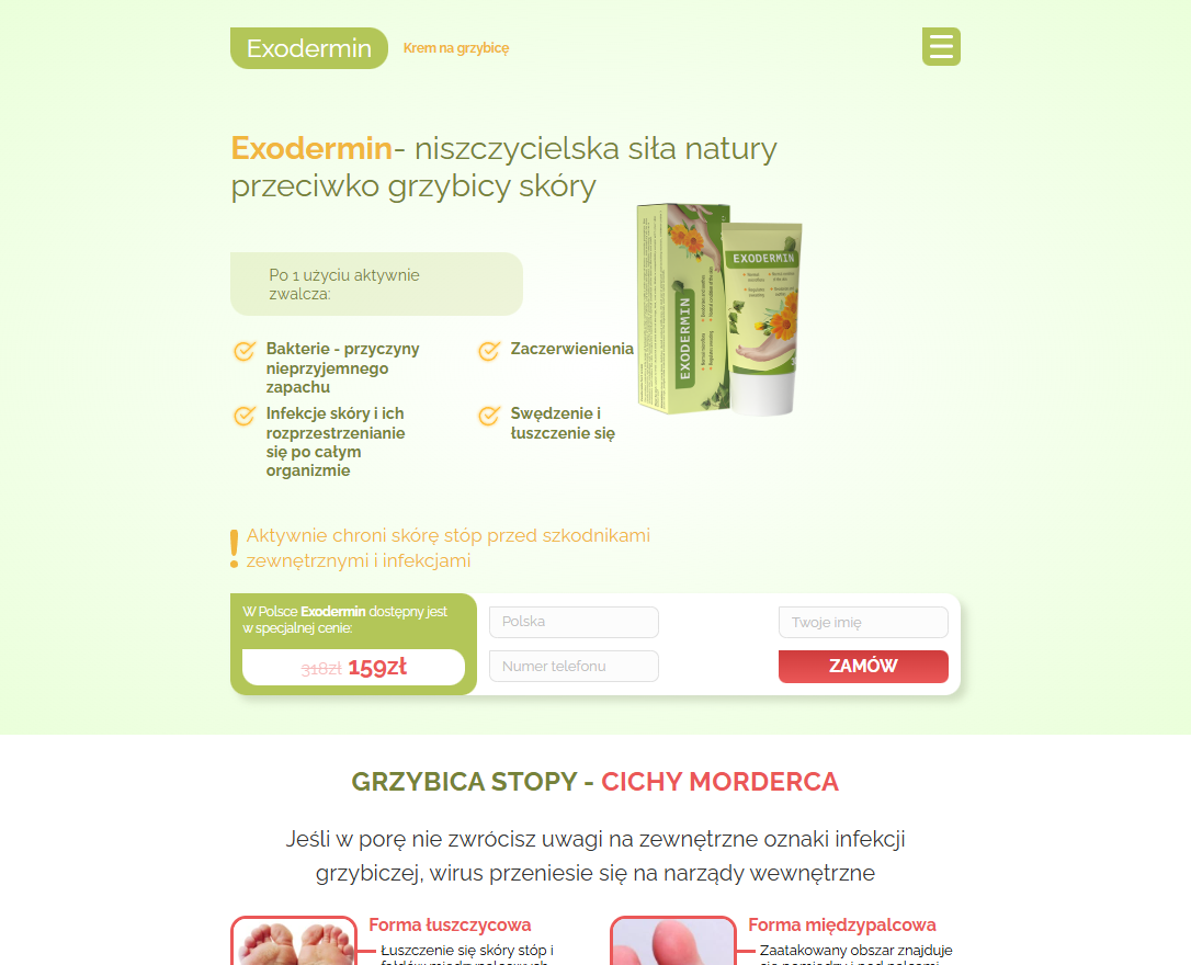 Exodermin – oryginalny krem na problemy skórne
