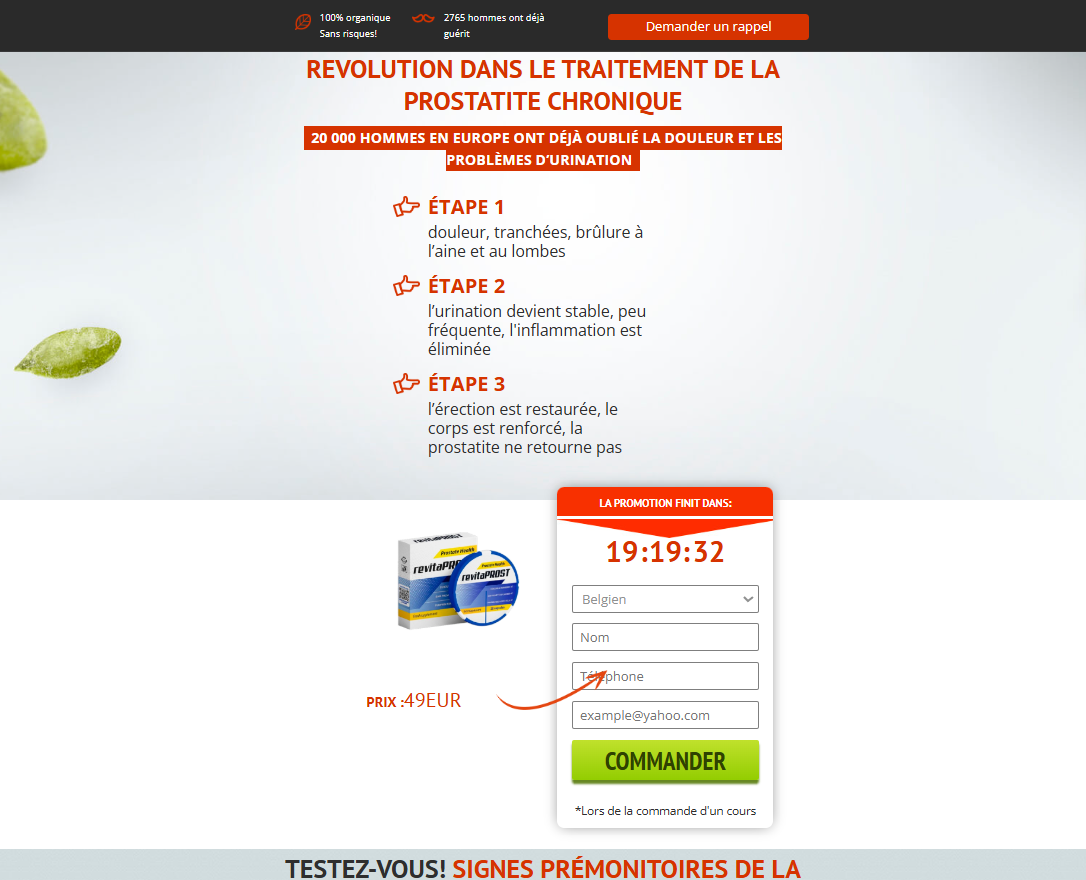 Revitaprost product overzicht