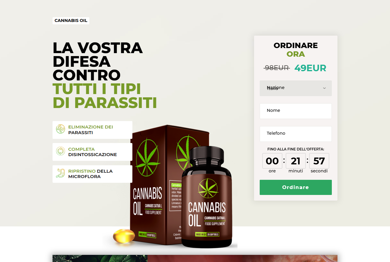 Immagine prodotto Olio di Cannabis