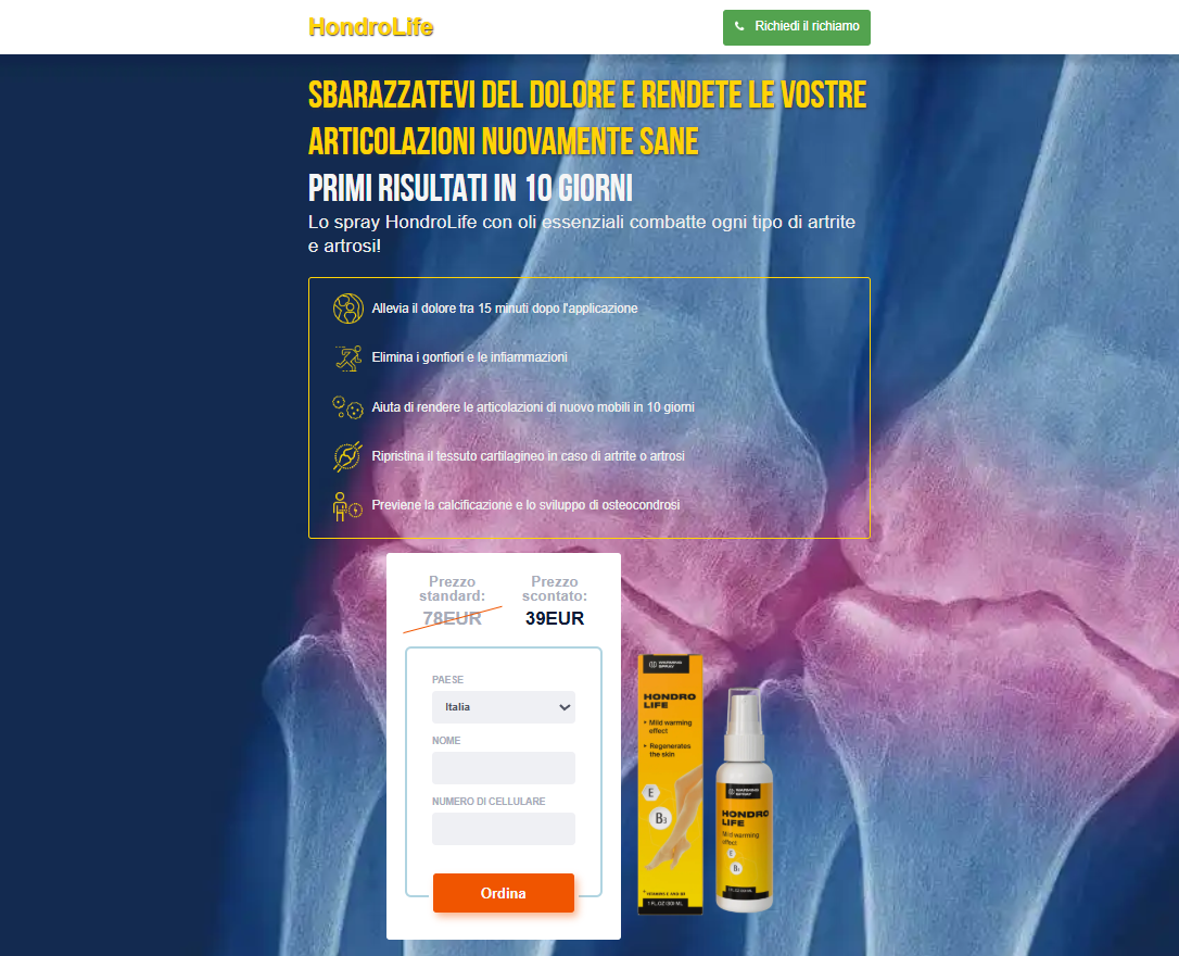 Immagine HONDROLIFE per articolazioni