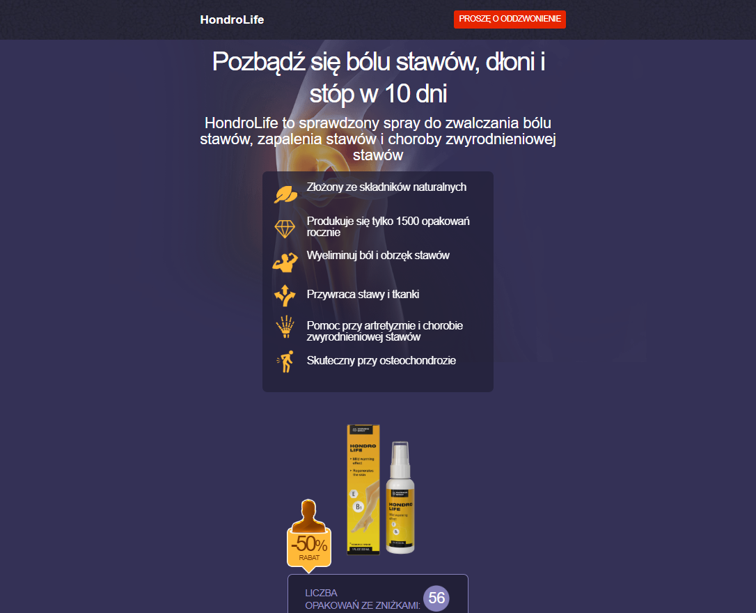 Hondrolife – suplement na stawy